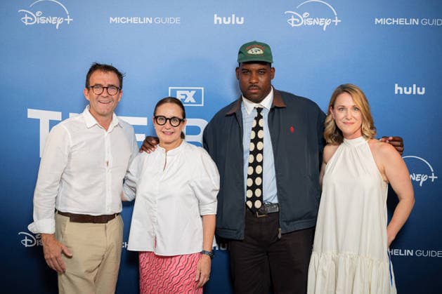 The Bear Premiere - Paris Senior Vice President, Studio Distribution, The Walt Disney Company EMEA Tony Chambers, Chairwoman of The Walt Disney Company France Helene Etzi, US actor Lionel Boyce and Vice President Marketing, Direct to Consumer, EMEA Disney+, Emma Quartly attends ‘The Bear’ Premiere for the release of the new Season 5 (five) on Disney + (Disney+) on June 25, 2026 in Paris, France. Photo by Alexis Jumeau ABACAPRESS.COM Paris France  Copyright: xJumeauxAlexis ABACAx