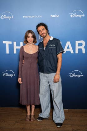 The Bear Premiere - Paris French actress and content creator Carla Poquin aka Poqssi and French chef Julien Sebbag attends ‘The Bear’ Premiere for the release of the new Season 5 (five) on Disney + (Disney+) on June 25, 2026 in Paris, France. Photo by Alexis Jumeau ABACAPRESS.COM Paris France  Copyright: xJumeauxAlexis ABACAx