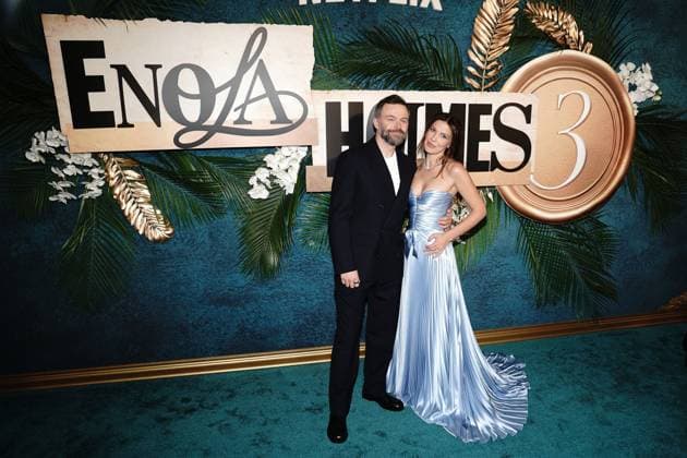 Philip Barantini , Millie Bobby Brown at arrivals for ENOLA HOLMES 3 Premiere, The Plaza Hotel, New York, NY, June 25, 2026. Photo By: Kristin Callahan Everett Collection ENOLA HOLMES 3 Premiere PUBLICATIONXNOTxINxCANxCHNxFRAxITAxJPNxNORxPOLxRUSxESPxUKxUSA