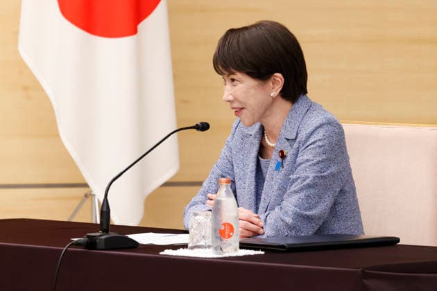 June 26, 2026, Tokyo, Japan: Japanese Prime Minister Sanae Takaichi speaks with Rafael Mariano Grossi Director General of the International Atomic Energy Agency (IAEA) (not pictured) during a courtesy visit to Takaichi at the prime minister s office in Tokyo. Tokyo Japan - ZUMAm191 20260626_aap_m191_004 Copyright: xRodrigoxReyesxMarinx