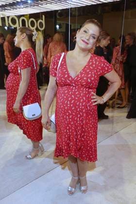 ABB BONPRIX- Jeanette Biedermann schwanger Babybauch zu Gast bei 40 Jahre bonprix Jubilaeumsparty im Curio Haus am 25.06.2026 in Hamburg Hamburg Deutschland *** ABB BONPRIX Jeanette Biedermann, pregnant and showing, attended the 40th anniversary party for bonprix at the Curio Haus on June 25, 2026, in Hamburg, Germany