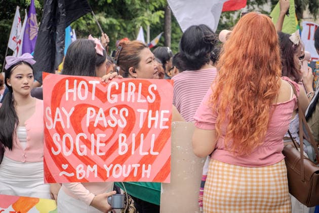 June 26, 2026, Quezon City, Quezon City, Philippines: LGBTQIA+ formations held a program at Liwasang Bonifacio, reaffirming the progressive spirit of pride. Today, June 26, marks the 2nd Stonewall celebration here in the Philippines, which pays tribute to the 1969 Stonewall Riots that sparked the modern gay rights movement around the globe. For progressives, pride is inseparable from the fight for climate justice, higher wages, to end militarization. That pride is to demand for genuine and systemic solutions. Quezon City Philippines - ZUMAs374 20260626_zip_s374_017 Copyright: xElessarxHamilixSarmagox