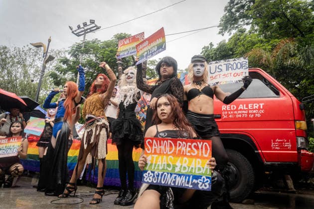 June 26, 2026, Quezon City, Quezon City, Philippines: LGBTQIA+ formations held a program at Liwasang Bonifacio, reaffirming the progressive spirit of pride. Today, June 26, marks the 2nd Stonewall celebration here in the Philippines, which pays tribute to the 1969 Stonewall Riots that sparked the modern gay rights movement around the globe. For progressives, pride is inseparable from the fight for climate justice, higher wages, to end militarization. That pride is to demand for genuine and systemic solutions. Quezon City Philippines - ZUMAs374 20260626_zip_s374_032 Copyright: xElessarxHamilixSarmagox