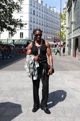 Gazo at the Amiri Men s Ready-to-Wear Spring Summer 2027 fashion show during Paris Fashion Week, June 25, 2026 Florian Lavielle Bestimage Celebrities at the Amiri Men’s Ready-to-Wear Spring Summer 2027 Collection fashion show during Paris Fashion Week on June 25, 2026, Paris, France  Copyright: xFlorianxLaviellex xBestimagexFlorianxLaviellex xBestimagex