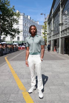 Diamant Blazi at the Amiri Men s Ready-to-Wear Spring Summer 2027 Collection fashion show during Paris Fashion Week, June 25, 2026 Florian Lavielle Bestimage Celebrities at the Amiri Men’s Ready-to-Wear Spring Summer 2027 Collection fashion show during Paris Fashion Week on June 25, 2026, Paris, France  Copyright: xFlorianxLaviellex xBestimagexFlorianxLaviellex xBestimagex