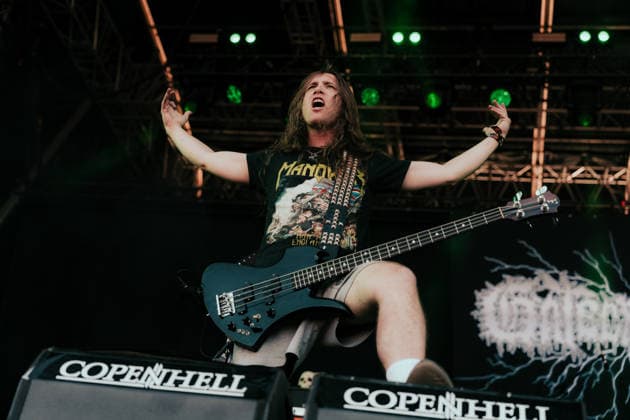 Gatecreeper live at Copenhell 2026 Copenhagen, Denmark. 25th, June 2026. The American death metal band Gatecreeper performs a live concert during the Danish heavy metal festival Copenhell 2026 in Copenhagen. Here bass player Alex Brown is seen live on stage. Denmark, Copenhagen  Copyright: xGonzalesxPhoto MathiasxKristensenx