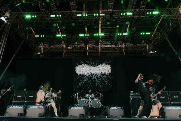 Gatecreeper live at Copenhell 2026 Copenhagen, Denmark. 25th, June 2026. The American death metal band Gatecreeper performs a live concert during the Danish heavy metal festival Copenhell 2026 in Copenhagen. Here vocalist Chase Mason is seen live on stage. Denmark, Copenhagen  Copyright: xGonzalesxPhoto MathiasxKristensenx