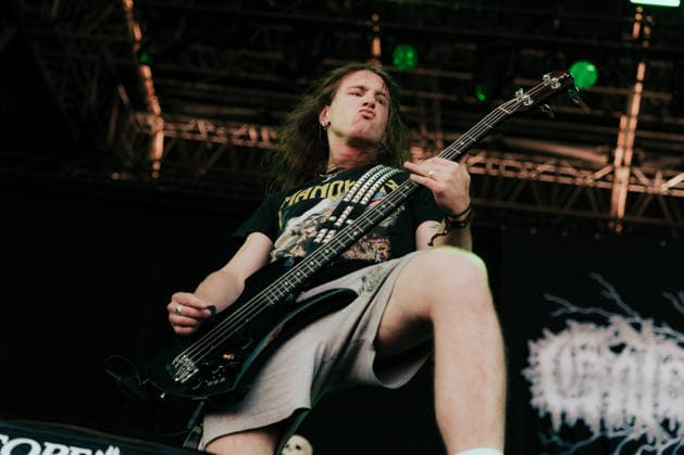 Gatecreeper live at Copenhell 2026 Copenhagen, Denmark. 25th, June 2026. The American death metal band Gatecreeper performs a live concert during the Danish heavy metal festival Copenhell 2026 in Copenhagen. Here bass player Alex Brown is seen live on stage. Denmark, Copenhagen  Copyright: xGonzalesxPhoto MathiasxKristensenx