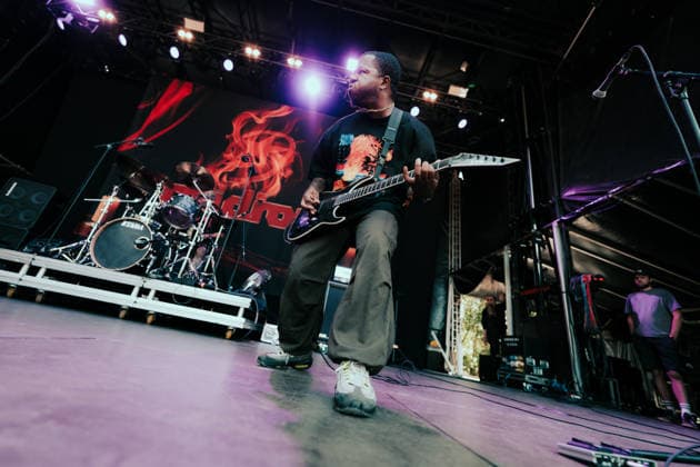 Gridiron live at Copenhell 2026 Copenhagen, Denmark. 25th, June 2026. The American hardcore band Gridiron performs a live concert during the Danish heavy metal festival Copenhell 2026 in Copenhagen. Here guitarist Xavier Wilson is seen live on stage. Denmark, Copenhagen  Copyright: xGonzalesxPhoto MathiasxKristensenx