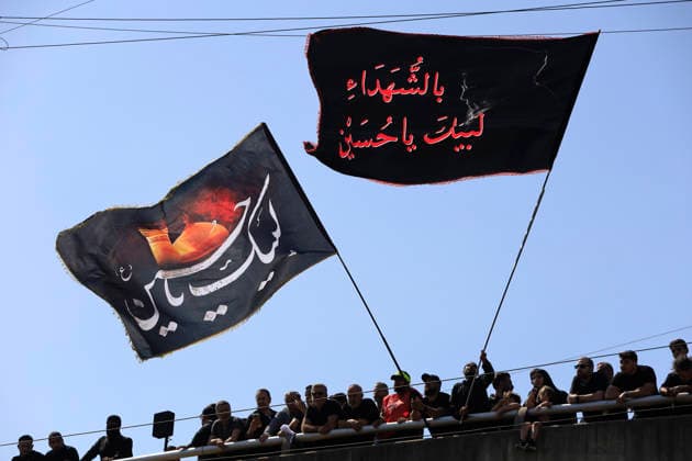 June 26, 2026, Beirut, Beirut, lebanon: Lebanese Shiite Muslims gather at the mausoleum of former Hezbollah Secretary-General Hassan Nasrallah following the recitation of the martyrdom of Imam Hussein before joining the Ashura procession marking the 10th day of Muharram in Beirut, Lebanon, on June 26, 2026. Thousands of mourners carrying flags and banners marched through the streets while performing traditional mourning rituals commemorating the Battle of Karbala and the martyrdom of Imam Hussein, the grandson of the Prophet Muhammad. Beirut lebanon - ZUMAb339 20260626_znp_b339_014 Copyright: xAbdulxKaderxAlxBayx