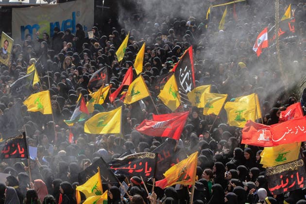 June 26, 2026, Beirut, Beirut, lebanon: Lebanese Shiite Muslims gather at the mausoleum of former Hezbollah Secretary-General Hassan Nasrallah following the recitation of the martyrdom of Imam Hussein before joining the Ashura procession marking the 10th day of Muharram in Beirut, Lebanon, on June 26, 2026. Thousands of mourners carrying flags and banners marched through the streets while performing traditional mourning rituals commemorating the Battle of Karbala and the martyrdom of Imam Hussein, the grandson of the Prophet Muhammad. Beirut lebanon - ZUMAb339 20260626_znp_b339_013 Copyright: xAbdulxKaderxAlxBayx
