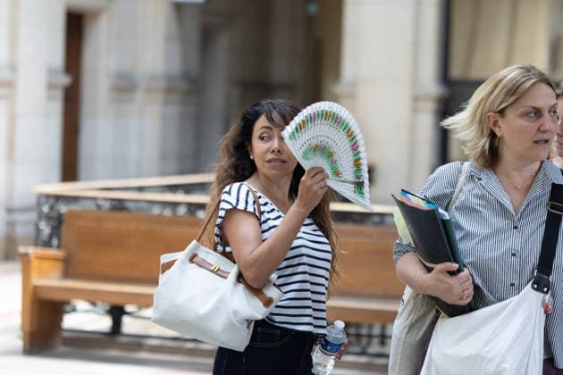 Stephane Plaza Appeal Trial - Paris Plaintiff Irma Paola Rivero Esqueda arrives for the appeal trial of French TV host and real estate agent Stephane Plaza for domestic violence in Paris on June 26, 2026. Photo by Raphael Lafargue ABACAPRESS.COM Paris France  Copyright: xLafarguexRaphael ABACAx