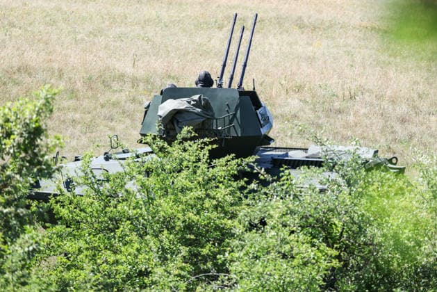 Combat Power 26 Military Exercise Croatian Armed Forces personnel take part during the Combat Power 26 international joint military parachute exercise of Croatian Armed Forces and Minnesota National Guard at Barracks Josip Jovic in Udbina, Croatia, June 26, 2026.  EmicaxElvedji PIXSELL
