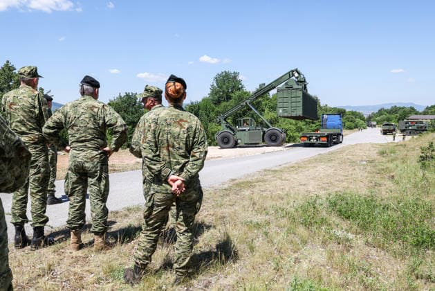 Combat Power 26 Military Exercise Croatian Armed Forces personnel take part during the Combat Power 26 international joint military parachute exercise of Croatian Armed Forces and Minnesota National Guard at Barracks Josip Jovic in Udbina, Croatia, June 26, 2026.  EmicaxElvedji PIXSELL