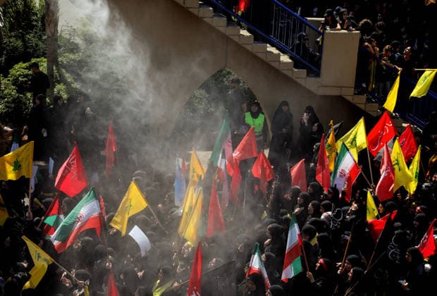 June 26, 2026, Beirut, Beirut, Lebanon: Pro-Iranian Hezbollah supporters are sprayed with water as they take part in a rally at Beirut southern suburb on the last day of Ashoura, that marks the 7th century martyrdom of Imam Hussein, grandson of the Prophet Muhammad, at the Battle of Karbala in A.D. 680. This year, Ashoura comes after months of war in Iran and Lebanon, homes to two of the worldÃ¢â‚¬â ¢s largest Shiite populations. Iran and the U.S. this week launched talks aimed at finalizing a fragile ceasefire agreement. Hezbollah leader Naim Qassem said that Israel must withdraw completely from Lebanon, accusing it of seeking to occupy the country and warning that it would leave Ã¢â‚¬oehumiliated and defeated. Beirut Lebanon - ZUMAn313 20260626_zip_n313_020 Copyright: xMarwanxNaamanix