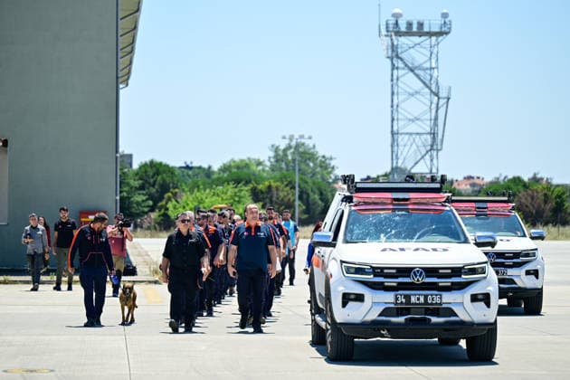 Plane carrying search and rescue and humanitarian aid teams from Turkiye to Venezuela set off ISTANBUL, TURKIYE - JUNE 26: Plane carrying Turkish search and rescue and humanitarian aid teams departs from Istanbul Ataturk Airport for Venezuela on June 26, 2026 in Istanbul, Turkiye. Cem Tekkesinoglu Anadolu Istanbul Turkey. Editorial use only. Please get in touch for any other usage.  Copyright: x2026xAnadoluxCemxTekkesinoglux