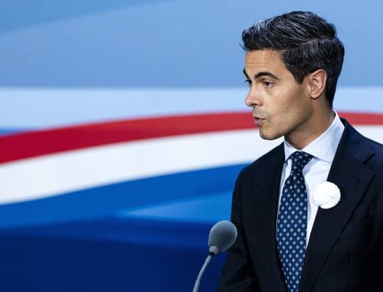THE HAGUE - Prime Minister Rob Jetten speaks to the press during the weekly press conference following the Council of Ministers. REMKO DE WAAL ANP netherlands out - belgium out  Copyright: xx x562054965x originalFilename: 562054965.jpg