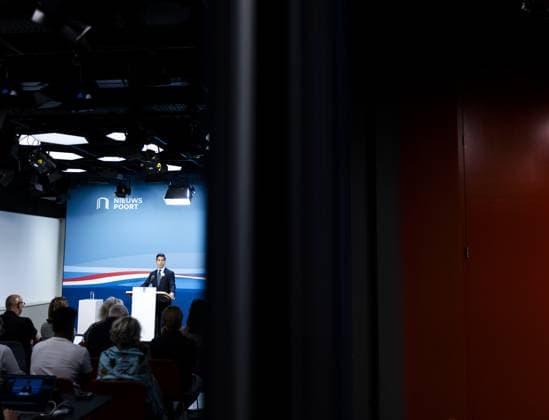 THE HAGUE - Prime Minister Rob Jetten speaks to the press during the weekly press conference following the Council of Ministers. REMKO DE WAAL ANP netherlands out - belgium out  Copyright: xx x562055698x originalFilename: 562055698.jpg