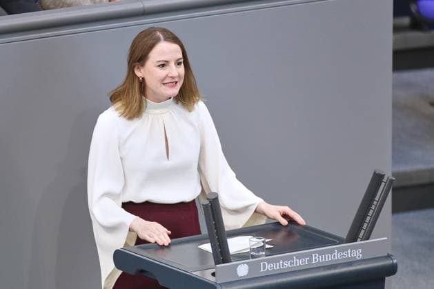 Berlin, Deutschland, 26.06.2026: Deutscher Bundestag: 87. Bundestagssitzung: Annika Klose, SPD *** Berlin, Germany, June 26, 2026 German Bundestag 87th Session of the Bundestag Annika Klose, SPD Copyright: xdtsxNachrichtenagenturx dts_125400