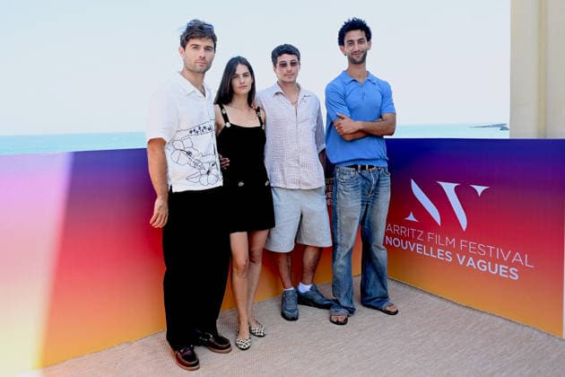 4th Nouvelles Vagues International Biarritz Film Festival Day Four FC Adrien Lagier, Prune Pauchet, Roman Bellity and Chad Zem attend the La Mémoire Des Poissons photocall during Day Four Of the 4th Nouvelles Vagues International Biarritz Film Festival on June 26, 2026 in Biarritz, France. Photo by Franck Castel ABACAPRESS.COM Biarritz France  Copyright: xCastelxFranck ABACAx