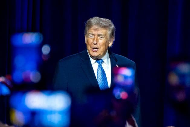 President Donald Trump arrives to speak during the Faith and Freedom Coalition 2026 Road to Majority Policy Conference at the Washington Hilton in Washington, DC on Friday, June 26, 2026. President Donald Trump and members of his cabinet will return to the Washington Hilton for the first time since the White House Correspondents Association dinner shooting earlier this year.  WAP20260626785 BONNIExCASH
