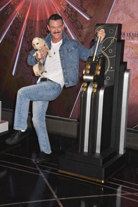 NEW YORK, NY - JUNE 26: Luke Evans Lights the Empire State Building in Partnership with the Stonewall Inn Gives Back Initiative and the Trevor Project to Celebrate New York City Pride 2026 on June 26, 2026 in New York City. Copyright: xmpi099 MediaPunchx