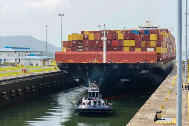 Panama Canal marks 10th anniversary of expanded locks PANAMA CITY, PANAMA - JUNE 26: A view from an event marking the 10th anniversary of the inauguration of the expanded Panama Canal in Panama City, Panama, on June 26, 2026. Opened in 2016 with the Agua Clara and Cocoli locks, the expansion significantly increased the canal s capacity for Neo-Panamax vessels and further strengthened its role in global maritime trade. Daniel Gonzalez Anadolu Panama City Panama. Editorial use only. Please get in touch for any other usage.  Copyright: x2026xAnadoluxDanielxGonzalezx