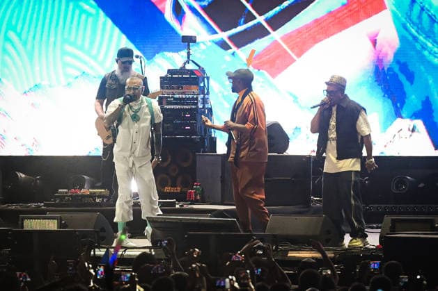 Croatia Black Eyed Peas Concert Taboo, apl.de.ap, will.i.am, and J.Rey Soul of Black Eyed Peas perform on stage during their concert at Bundek Lake in Zagreb, Croatia on June 26, 2026.  LucijaxOcko PIXSELL