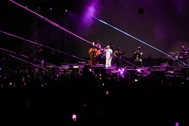 Croatia Black Eyed Peas Concert Taboo, apl.de.ap, will.i.am, and J.Rey Soul of Black Eyed Peas perform on stage during their concert at Bundek Lake in Zagreb, Croatia on June 26, 2026.  LucijaxOcko PIXSELL