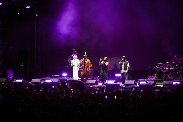 Croatia Black Eyed Peas Concert Taboo, apl.de.ap, will.i.am, and J.Rey Soul of Black Eyed Peas perform on stage during their concert at Bundek Lake in Zagreb, Croatia on June 26, 2026.  LucijaxOcko PIXSELL