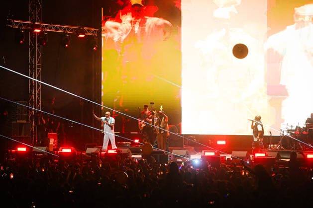 Croatia Black Eyed Peas Concert Taboo, apl.de.ap, will.i.am, and J.Rey Soul of Black Eyed Peas perform on stage during their concert at Bundek Lake in Zagreb, Croatia on June 26, 2026.  LucijaxOcko PIXSELL