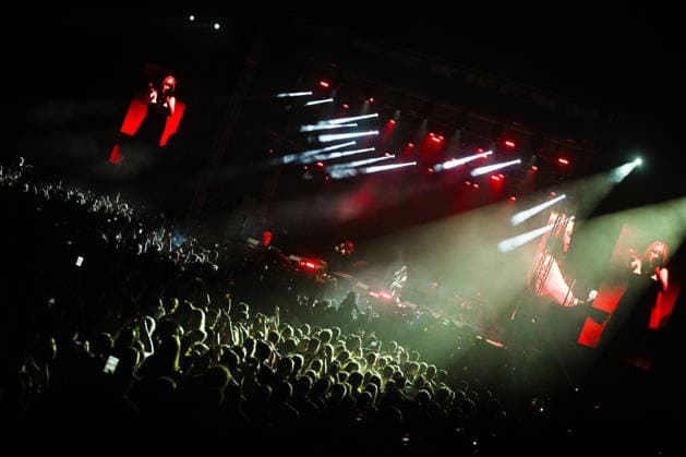 Croatia Black Eyed Peas Concert Taboo, apl.de.ap, will.i.am, and J.Rey Soul of Black Eyed Peas perform on stage during their concert at Bundek Lake in Zagreb, Croatia on June 26, 2026.  LucijaxOcko PIXSELL
