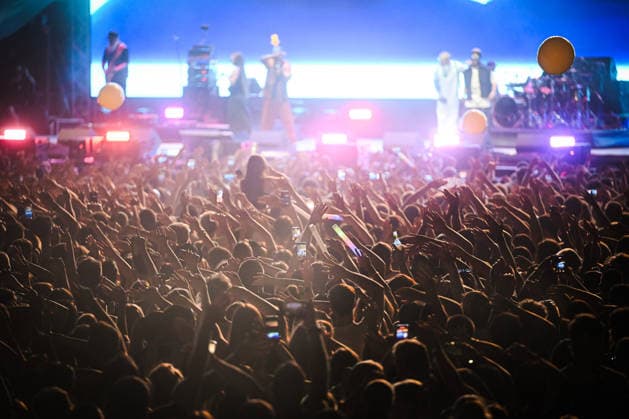 Croatia Black Eyed Peas Concert Taboo, apl.de.ap, will.i.am, and J.Rey Soul of Black Eyed Peas perform on stage during their concert at Bundek Lake in Zagreb, Croatia on June 26, 2026.  LucijaxOcko PIXSELL