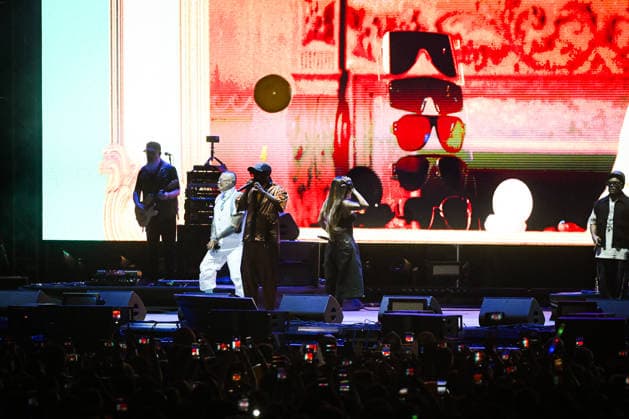 Croatia Black Eyed Peas Concert Taboo, apl.de.ap, will.i.am, and J.Rey Soul of Black Eyed Peas perform on stage during their concert at Bundek Lake in Zagreb, Croatia on June 26, 2026.  LucijaxOcko PIXSELL