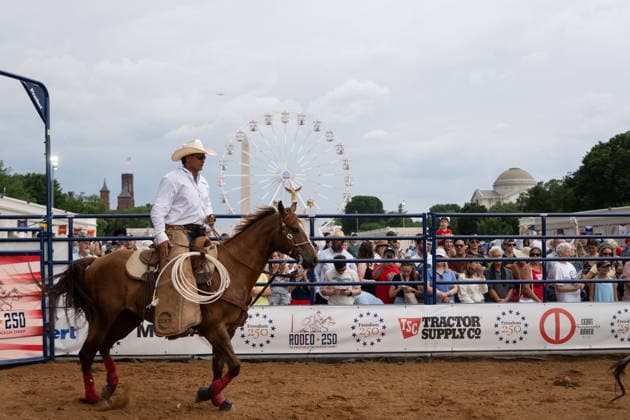June 26, 2026, Washington, Dc, Washington, Dc, USA: The Great American State Fair s theme was Land and Prosperity on Friday, June 26. The daily rodeo took place at 4:00pm and included bull riding. Washington, Dc USA - ZUMAm230 20260626_znp_m230_002 Copyright: xNickxMasonx
