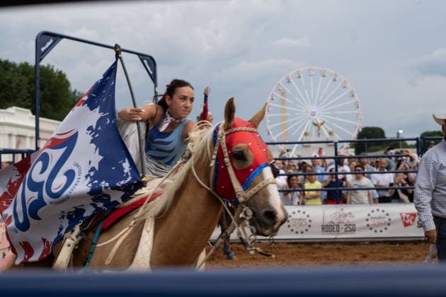 June 26, 2026, Washington, Dc, Washington, Dc, USA: The Great American State Fair s theme was Land and Prosperity on Friday, June 26. The daily rodeo took place at 4:00pm and included bull riding. Washington, Dc USA - ZUMAm230 20260626_znp_m230_007 Copyright: xNickxMasonx