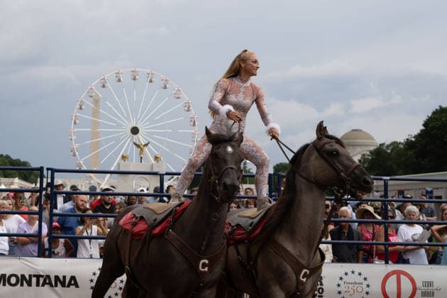 June 26, 2026, Washington, Dc, Washington, Dc, USA: The Great American State Fair s theme was Land and Prosperity on Friday, June 26. The daily rodeo took place at 4:00pm and included bull riding. Washington, Dc USA - ZUMAm230 20260626_znp_m230_009 Copyright: xNickxMasonx