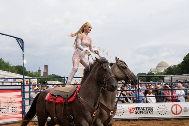 June 26, 2026, Washington, Dc, Washington, Dc, USA: The Great American State Fair s theme was Land and Prosperity on Friday, June 26. The daily rodeo took place at 4:00pm and included bull riding. Washington, Dc USA - ZUMAm230 20260626_znp_m230_010 Copyright: xNickxMasonx