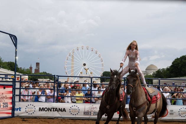 June 26, 2026, Washington, Dc, Washington, Dc, USA: The Great American State Fair s theme was Land and Prosperity on Friday, June 26. The daily rodeo took place at 4:00pm and included bull riding. Washington, Dc USA - ZUMAm230 20260626_znp_m230_012 Copyright: xNickxMasonx
