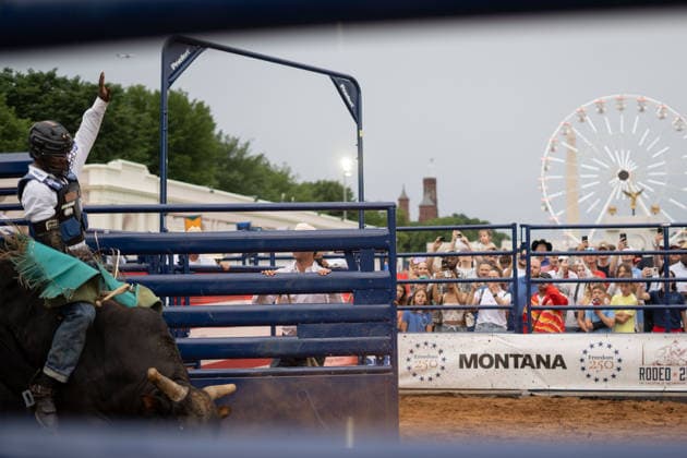 June 26, 2026, Washington, Dc, Washington, Dc, USA: The Great American State Fair s theme was Land and Prosperity on Friday, June 26. The daily rodeo took place at 4:00pm and included bull riding. Washington, Dc USA - ZUMAm230 20260626_znp_m230_014 Copyright: xNickxMasonx