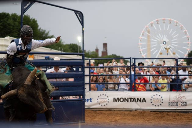 June 26, 2026, Washington, Dc, Washington, Dc, USA: The Great American State Fair s theme was Land and Prosperity on Friday, June 26. The daily rodeo took place at 4:00pm and included bull riding. Washington, Dc USA - ZUMAm230 20260626_znp_m230_018 Copyright: xNickxMasonx
