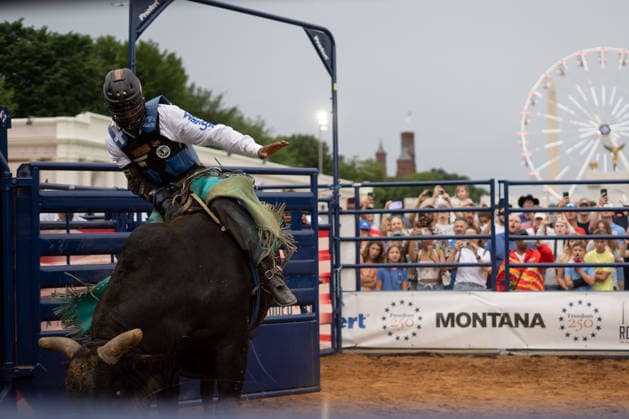June 26, 2026, Washington, Dc, Washington, Dc, USA: The Great American State Fair s theme was Land and Prosperity on Friday, June 26. The daily rodeo took place at 4:00pm and included bull riding. Washington, Dc USA - ZUMAm230 20260626_znp_m230_026 Copyright: xNickxMasonx