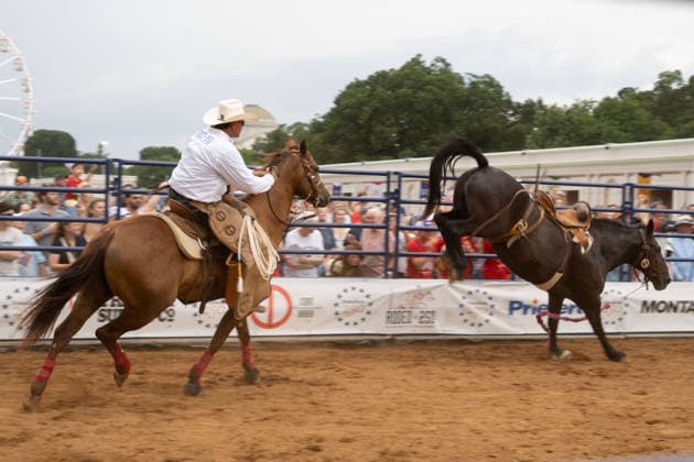 June 26, 2026, Washington, Dc, Washington, Dc, USA: The Great American State Fair s theme was Land and Prosperity on Friday, June 26. The daily rodeo took place at 4:00pm and included bull riding. Washington, Dc USA - ZUMAm230 20260626_znp_m230_027 Copyright: xNickxMasonx