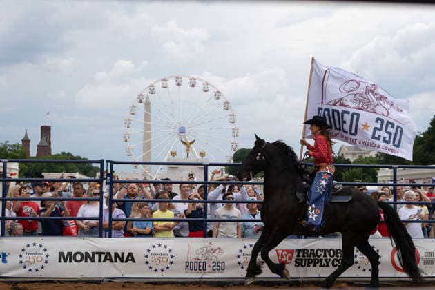 June 26, 2026, Washington, Dc, Washington, Dc, USA: The Great American State Fair s theme was Land and Prosperity on Friday, June 26. The daily rodeo took place at 4:00pm and included bull riding. Washington, Dc USA - ZUMAm230 20260626_znp_m230_029 Copyright: xNickxMasonx