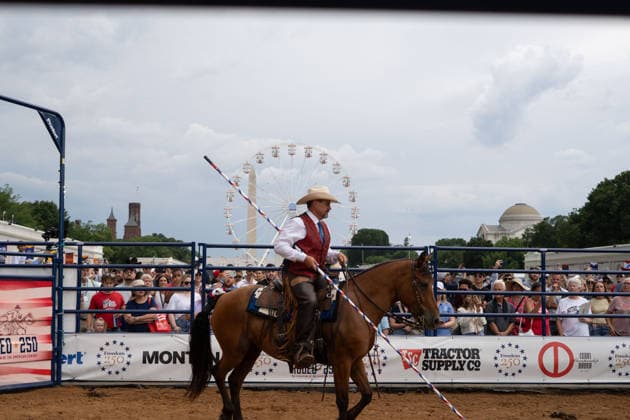 June 26, 2026, Washington, Dc, Washington, Dc, USA: The Great American State Fair s theme was Land and Prosperity on Friday, June 26. The daily rodeo took place at 4:00pm and included bull riding. Washington, Dc USA - ZUMAm230 20260626_znp_m230_030 Copyright: xNickxMasonx