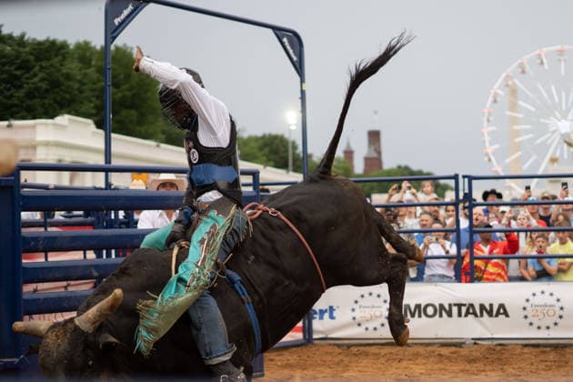 June 26, 2026, Washington, Dc, Washington, Dc, USA: The Great American State Fair s theme was Land and Prosperity on Friday, June 26. The daily rodeo took place at 4:00pm and included bull riding. Washington, Dc USA - ZUMAm230 20260626_znp_m230_036 Copyright: xNickxMasonx