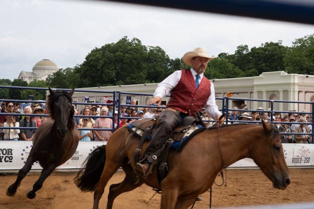 June 26, 2026, Washington, Dc, Washington, Dc, USA: The Great American State Fair s theme was Land and Prosperity on Friday, June 26. The daily rodeo took place at 4:00pm and included bull riding. Washington, Dc USA - ZUMAm230 20260626_znp_m230_037 Copyright: xNickxMasonx