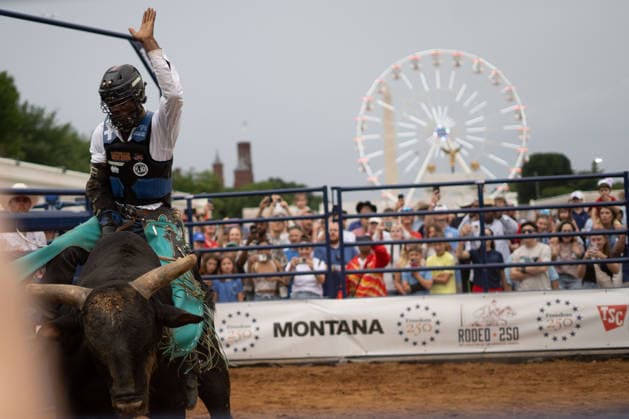 June 26, 2026, Washington, Dc, Washington, Dc, USA: The Great American State Fair s theme was Land and Prosperity on Friday, June 26. The daily rodeo took place at 4:00pm and included bull riding. Washington, Dc USA - ZUMAm230 20260626_znp_m230_038 Copyright: xNickxMasonx