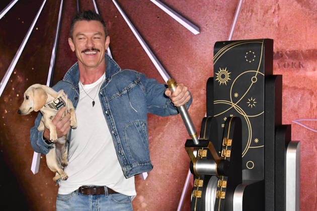 NEW YORK, NY - JUNE 26: Luke Evans Lights the Empire State Building in Partnership with the Stonewall Inn Gives Back Initiative and the Trevor Project to Celebrate New York City Pride 2026 on June 26, 2026 in New York City. Credit: AdMedia New York City USA - ZUMAa123 20260626_zaa_a123_077 Copyright: xJohnxFyckex