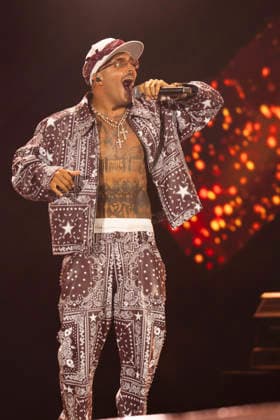 June 26, 2026, Napoli, Italy: Italian rapper Emanuele Palumbo aka Geolier, performs live at Stadio Maradona in Napoli during his Stadi Tour 2026. Napoli Italy  - ZUMAs197 20260626_aaa_s197_153 Copyright: xFrancescoxCiglianox